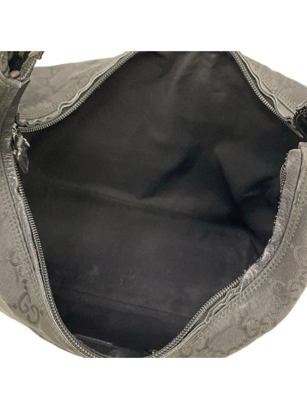 Gucci Shoulder Bag GG Pattern Black Leather - Picture 7 of 12